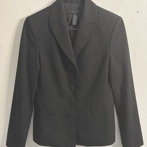 The Limited Stretch Black Blazer Size S Fitted Career Jacket 3 Button Tailored